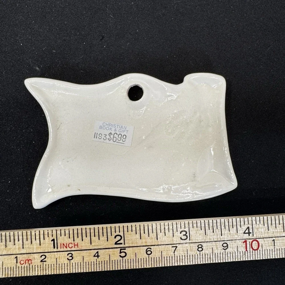 White Scroll Ornament 